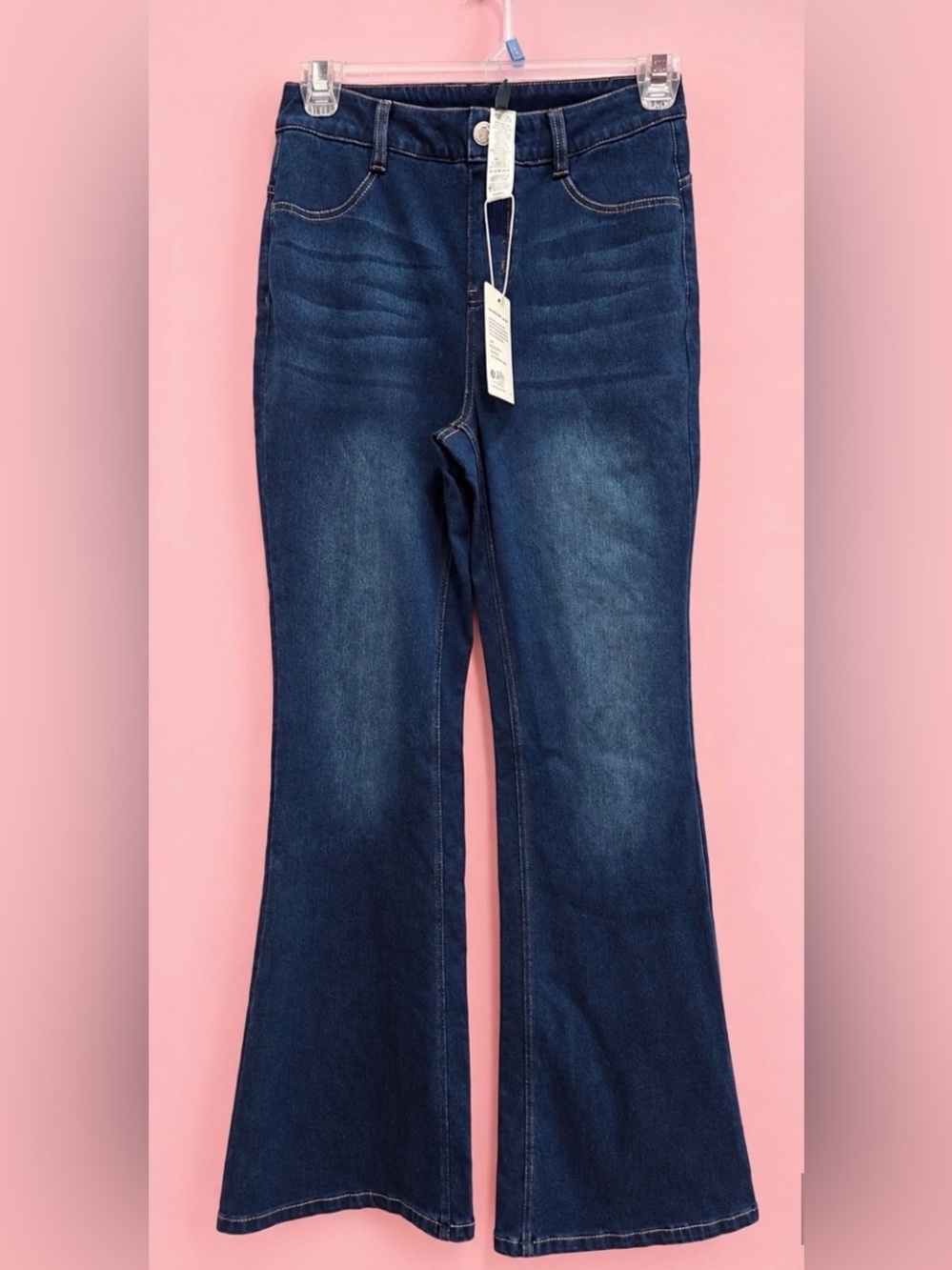 NWT Halara Women’s Dark Blue Stretch Flare Jeans - Classic Fit (S)